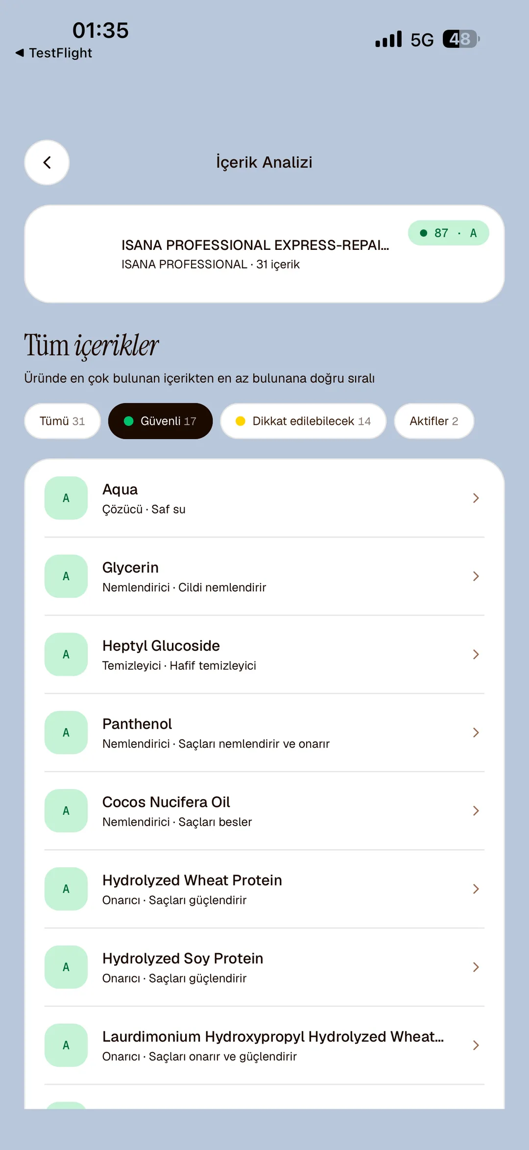 BeautyScanner screenshot 2