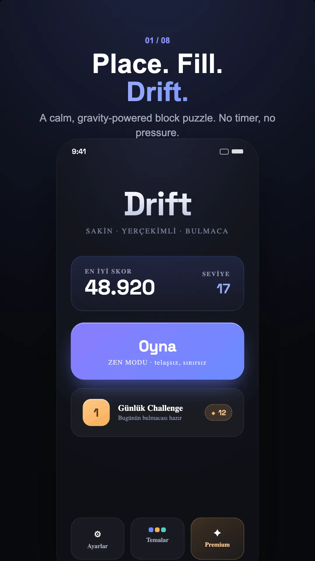Drift app screen